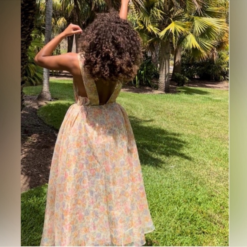 ⭐️Selkie Puffy Pinafore Foral Dress small⭐️ - Picture 3 of 10